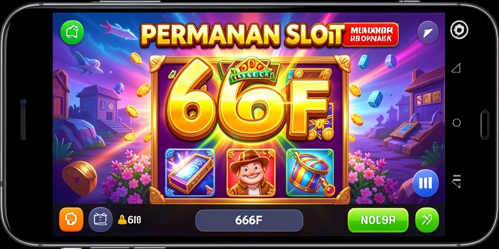 Screenshot utama 666F yang menampilkan gameplay Slot yang mendebarkan.