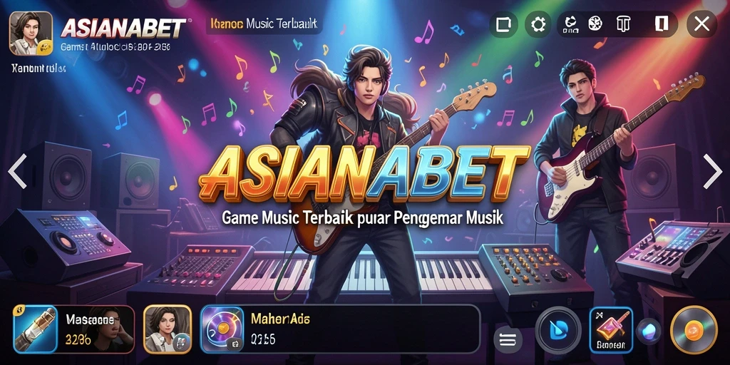 Tampilan gameplay ASIANABET dengan interaksi musik yang menyenangkan.