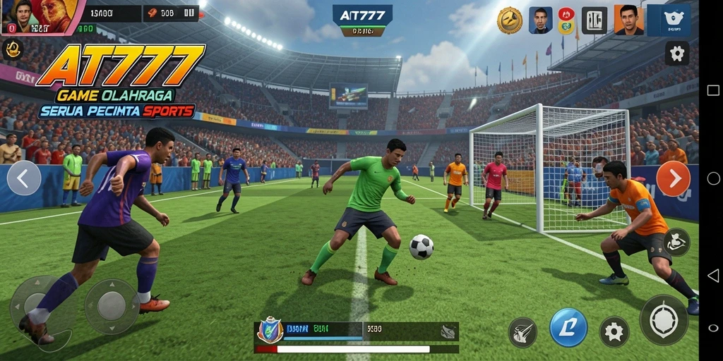 Screenshot gameplay AT777 yang menampilkan aksi olahraga seru.