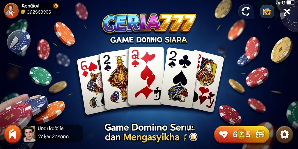 Tampilan gameplay seru dalam game Domino CERIA777.