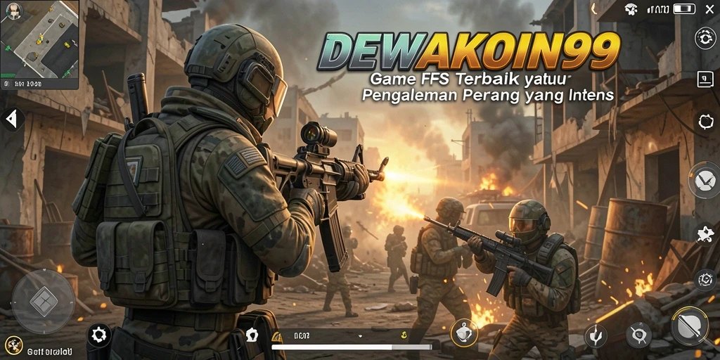 Screenshot gameplay DEWAKOIN99 menunjukkan aksi pertempuran yang mendebarkan.