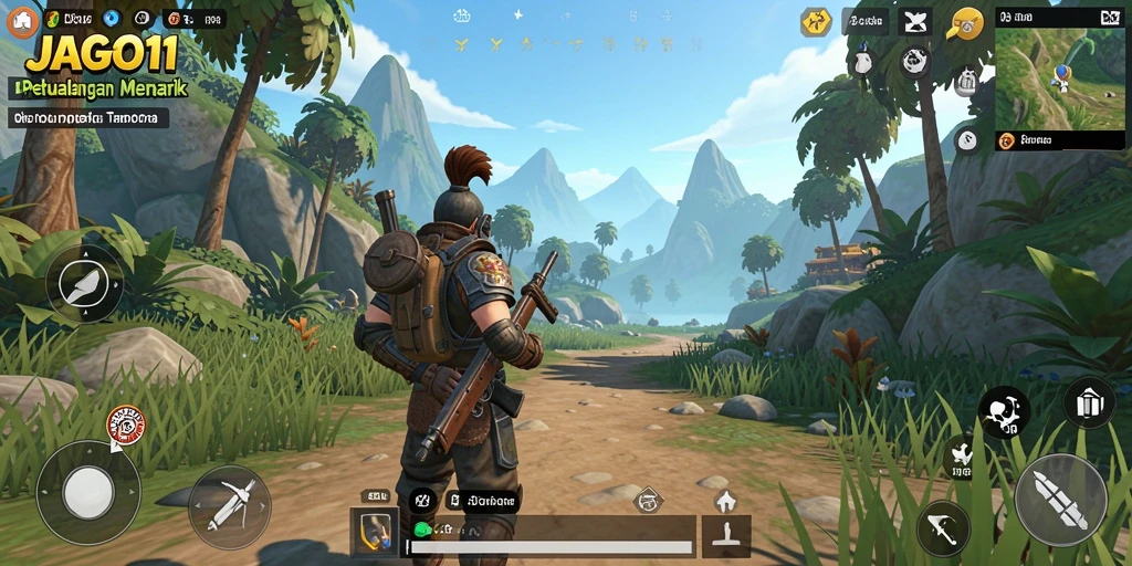Gameplay JAGO11 yang menarik dalam dunia terbuka yang luas.