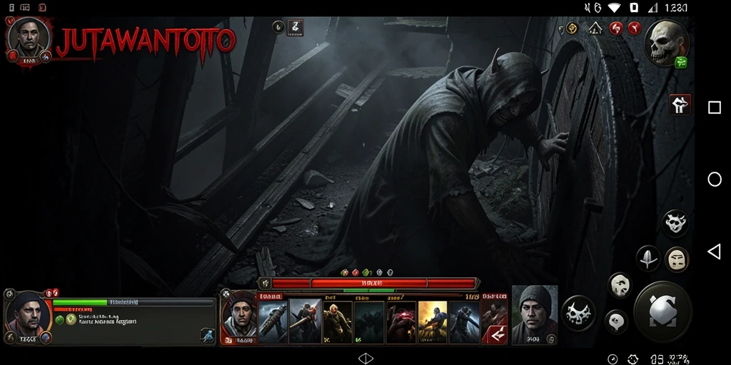 Screenshot menampilkan gameplay menyeramkan dari JUTAWANTOTO.