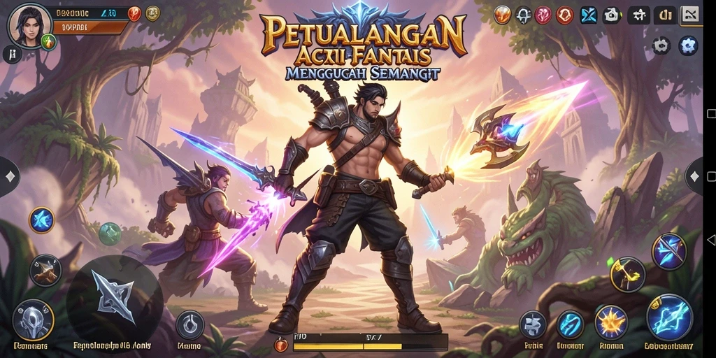 Tampilan menarik dari gameplay PP7 menunjukkan aksi pertarungan karakter.