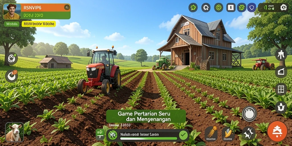 Tampilan gameplay menarik dari game Farming RSNVIP6.