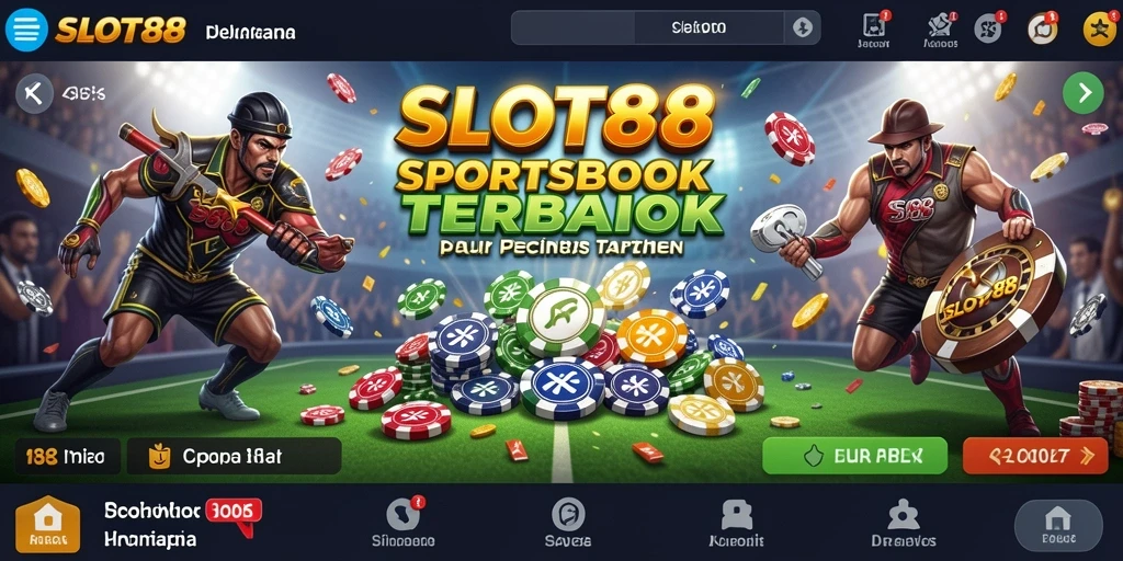 Tampilan gameplay <strong>SLOT88</strong> yang menarik dan interaktif untuk taruhan olahraga.