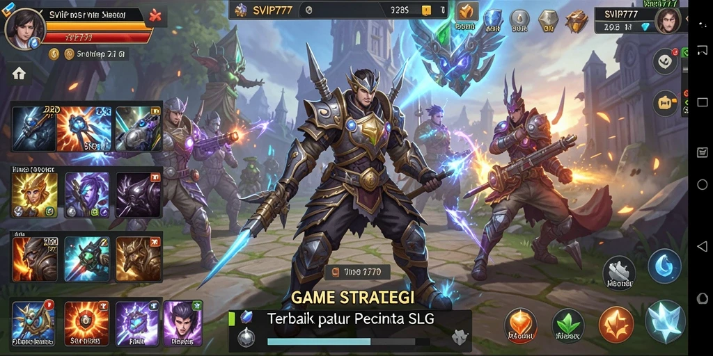 Tampilan gameplay SLG yang seru dan menarik di SVIP777.