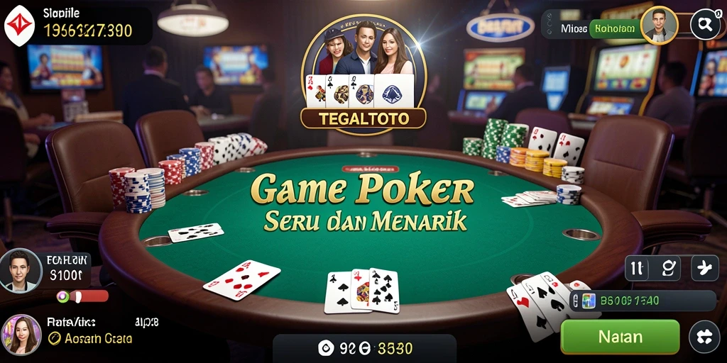 Screenshot gameplay menunjukkan momen seru permainan Poker.